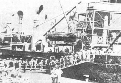1944年8月4日 日军大规模掳掠劳工（图片来源：历史上的今天TodayOnHistory.com）