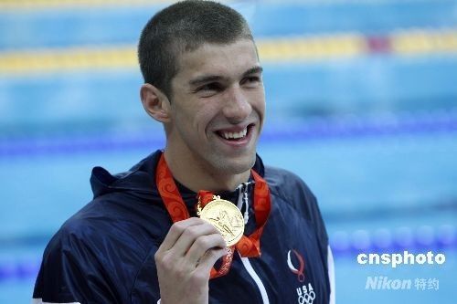 美国游泳神童菲尔普斯在北京奥运会创造神话