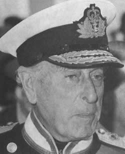 英国海军元帅蒙巴顿逝世