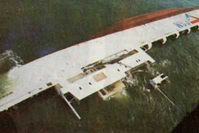 1984年8月25日 一艘载铀货轮在比利时海边沉没