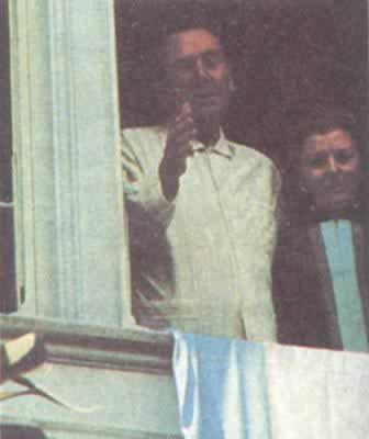 胡安·庇隆再次当选阿根廷总统