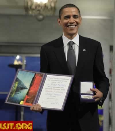 奥巴马以外交努力获得诺贝尔和平奖(历史上的今天.cn)