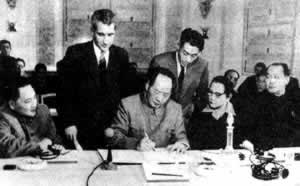 毛主席率领中国代表团访问苏联