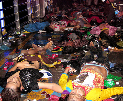 2010年11月22日 柬埔寨首都金边发生严重踩踏事件