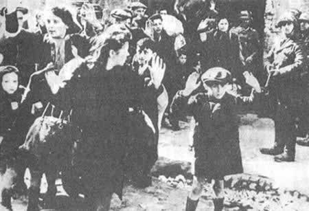 德国将华沙的犹太人驱进犹太人居住区