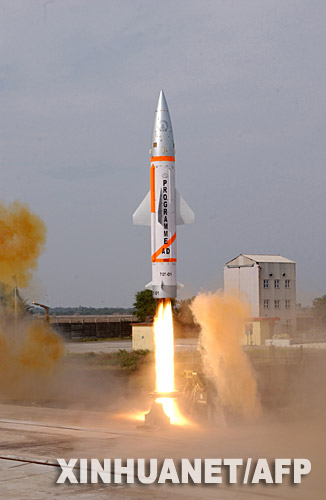2007年12月6日 印度成功进行导弹拦截试验