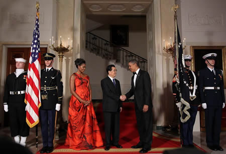 2011年1月18日 中国国家主席胡锦涛访美 中美关系需要平稳