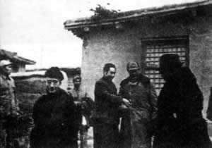 毛泽东会见傅作义，傅作义部被编入解放军